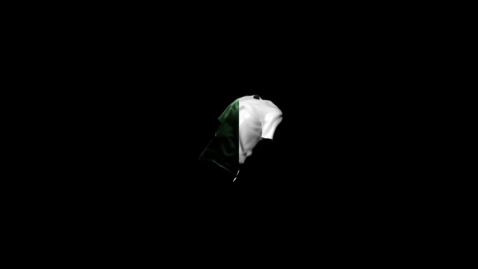 T-shirt en simulation textile : rendu final et passe en blanc