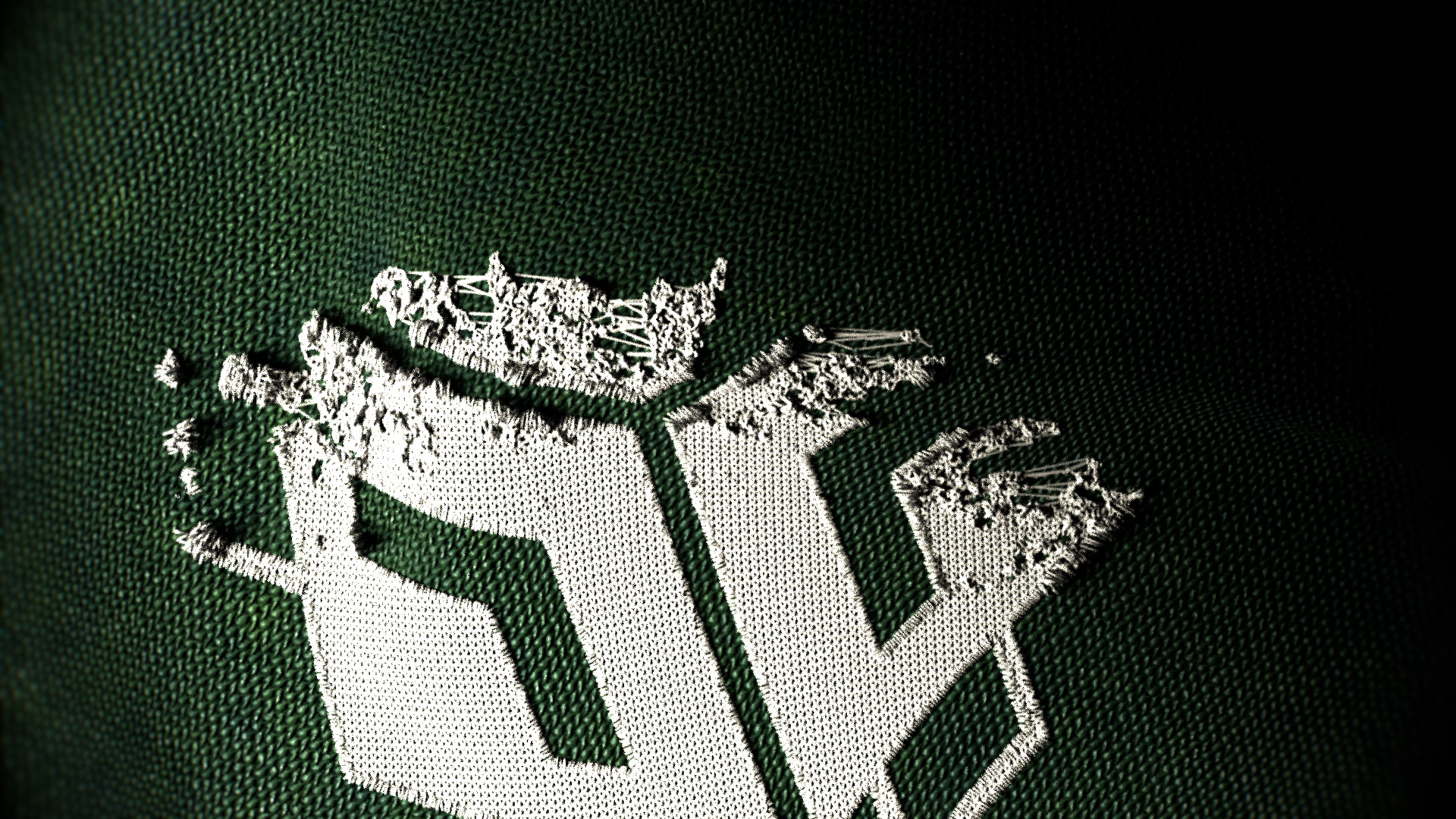Seam — logo Parametre cousu sur t-shirt en CGI