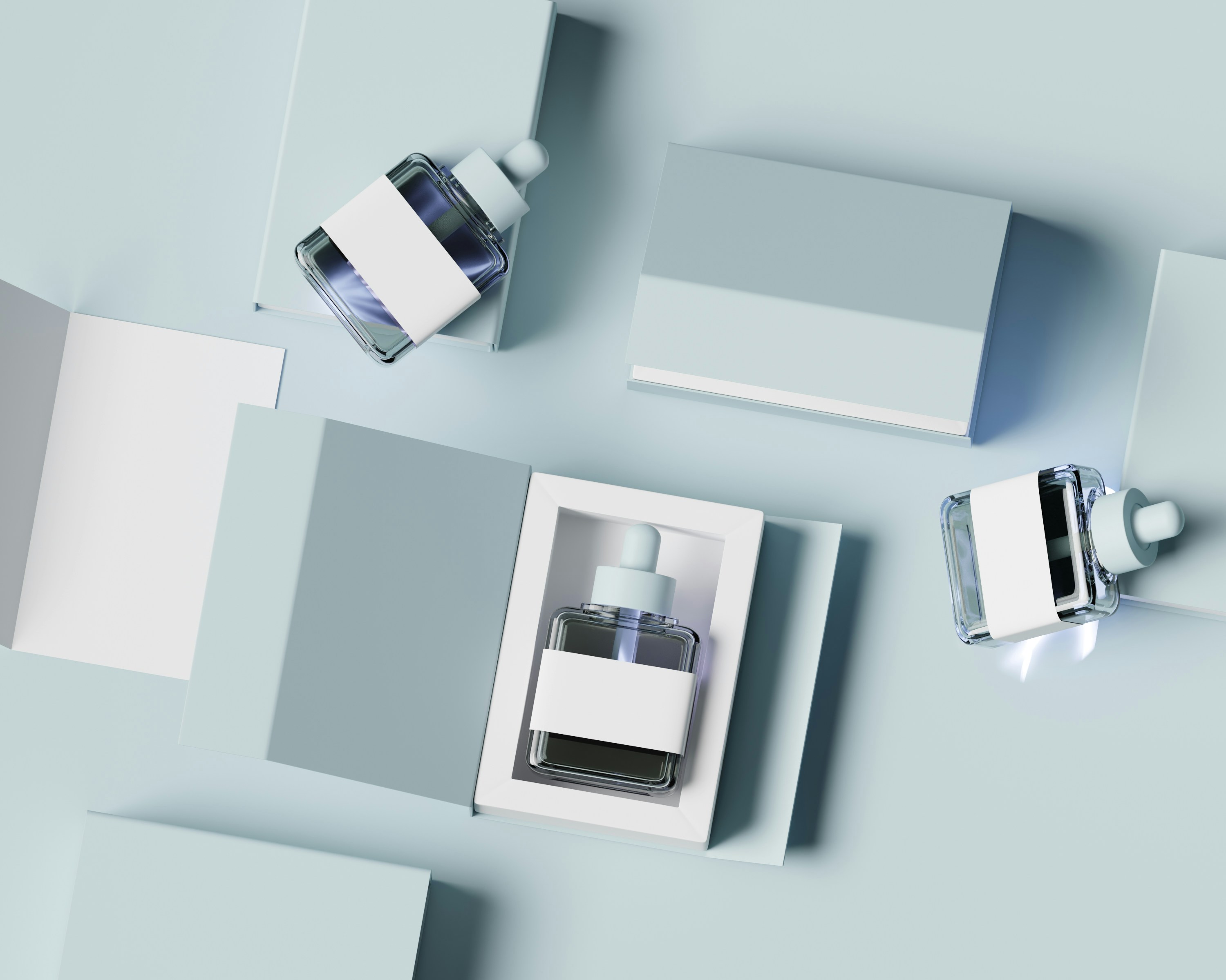 Rendu verre CGI photoréaliste packshot — Parametre Studio Paris